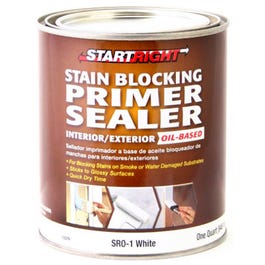 Stain-Blocking Primer Sealer, Oil-Base, White, 1-Qt.