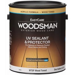 Wood UV Sealant & Protector, Acrylic, Amber, 1-Gallon