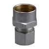 Straight Pipe Fitting, Chrome-Plated, 5/8 OD Sweat x 3/8-In. OD, 2-Pk.