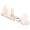 Sliding Closet Door Bottom Guide, White, 2-1/8 In.