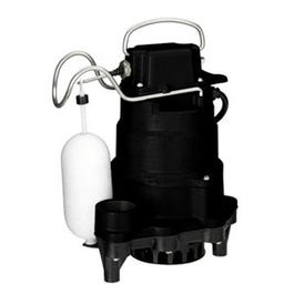 Sump Pump, Cast Iron, 2-Pole Float Switch, 1/2-HP