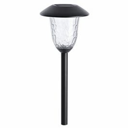 Solar LED Path Lights, Black Metal Finish, 4-Pk.