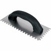 Tile Trowel, Square, 1/4 x 1/4 x 1/4-In.