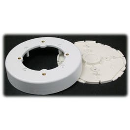 White Plastic Round Fixture Box