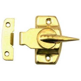 Sliding Window Sash Lock, Brass-Finish Steel