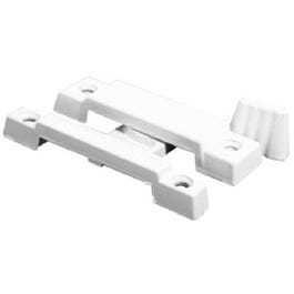 White-Finish Window Sash Lock