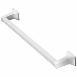 Towel Bar, White, 18-In.