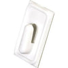 Utility Hook, Adhesive, White, Mini, 1-1/2 x 3/4-In., 8-Pk.