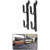 Car Gun Rack, Black Metal, 9 to 14-In.