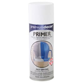 Premium Decor Spray Primer, White, 12-oz.