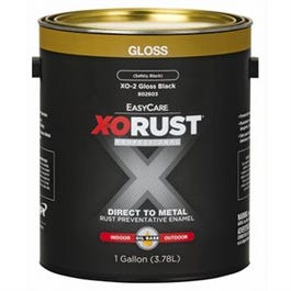 Premium Interior/Exterior Anti-Rust Enamel, Gloss Black, Oil-Base, 1-Gallon