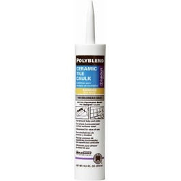 Polyblend Ceramic Tile Caulk, #10 Antique White, 10.5-oz.