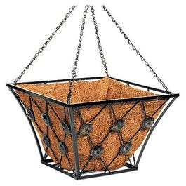 Hanging Basket, Bronze Coated, 14-In. Square