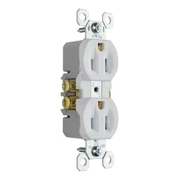 Pass & Seymour Trademaster® 15A 125V Duplex Receptacle, White