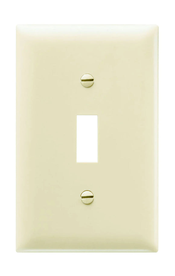 Pass & Seymour Toggle Switch Openings, One Gang, Ivory