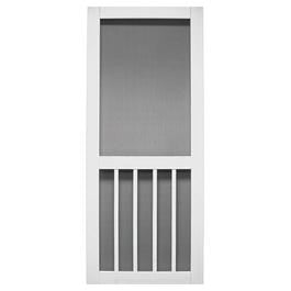 Magnolia Series White Vinyl Screen Door,  31 x 79-1/2-In.