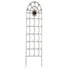 Garden Trellis, Aztec, Rust Steel, 72 x 24-In.