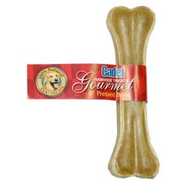 Gourmet Dog Treats, Pressed Rawhide Bone, 6-In.