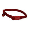 Cat Collar, Adjustable, Red, 12-In.