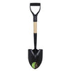 Mini Shovel, Round Point, D-Grip Wood Handle