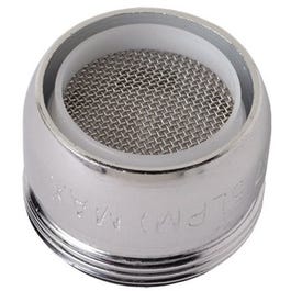 Faucet Aerator, Dual Thread, Low Flow, Chrome-Plated Brass, 15/16 & 55/64-In. x  27-Thread