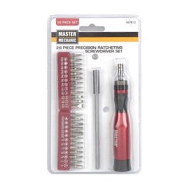 Precision Ratcheting Screwdriver Set, 26-Pc.