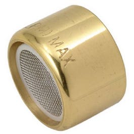 Faucet Aerator, Female, Polished Brass, 56/64-In. x  27-Thread