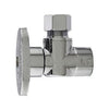 Angle Supply Stop Valve, 1/4 Turn, Chrome, 3/8-In. Female Iron Pipe x 3/8-In. O.D. Compression