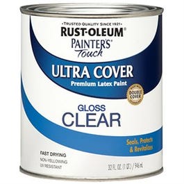 Painter's Touch Ultra Cover Latex Paint, Clear Gloss, Qt.