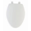 Elongated Plastic Toilet Seat, Whisper-Close(TM) Hinge, STA-TITE(TM), White