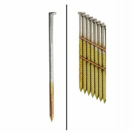 Framing Nails, Wire Strip, Ring Shank, Hot-Dipped Galvanized, 3.25-In. x .120, 2,000-Ct.