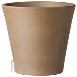 Cono Clay Planter, Moka Terra Cotta, 6-In.