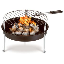 Portable Charcoal Grill + 1.2-Lbs. of Charcoal, 12-In.