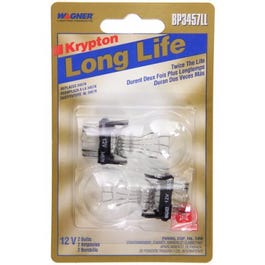 Long Life Miniature Auto Lamp, BP3457LL, 2-Pack