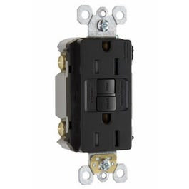 GFCI Receptacle, 15A, Black