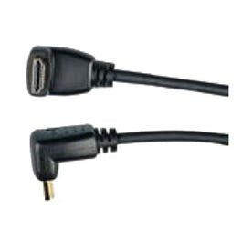 HDMI 1 Right Angle Connector, Black, 6-Ft.