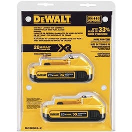 20-Volt Lithium-Ion Batteries, 2-Pk.