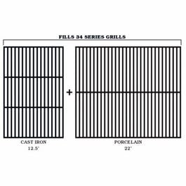 34 Series Cast Iron Upgrade Grill Grate Kit