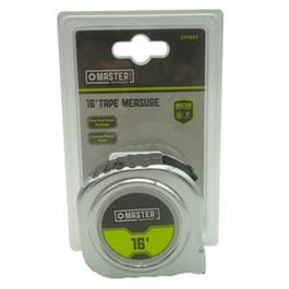 Chrome Tape Measure, Nylon Coating, 3/4-In. x 16-Ft.