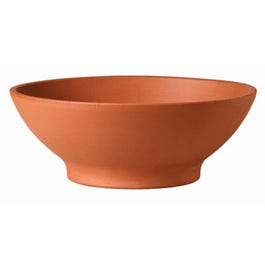 Low Bowl Planter, Clay, 12-In.