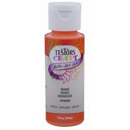 Acrylic Craft Paint, Matte Orange, 2-oz.