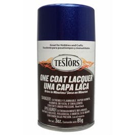 One-Coat Lacquer Craft Spray Paint, Deja Blue Gloss, 3-oz.