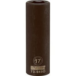 Metric Deep Impact Socket, 6-Point, Black Oxide, 1/2-In. Drive, 17mm