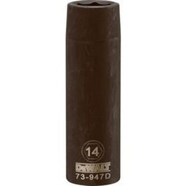 Metric Deep Impact Socket, 6-Point, Black Oxide, 1/2-In. Drive, 14mm