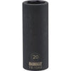 Metric Deep Impact Socket, 6-Point, Black Oxide, 1/2-In. Drive, 120mm