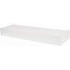 Floating Shelf, Modern Design, White, 18-In.