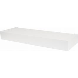 Floating Shelf, Modern Design, White, 18-In.