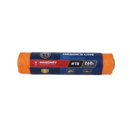 Nylon Mason Line Twine, Twisted, Orange, #18 x 260-Ft.