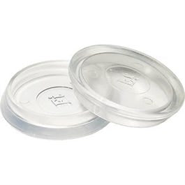 Furniture Cups, Clear Plastic, Round, 1.5-In. ID, 4-Pk.