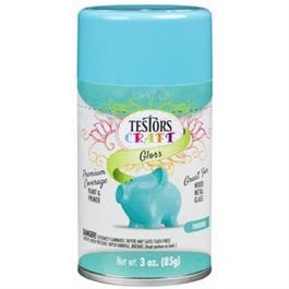 Craft Paint, Turquoise Gloss, 3-oz. Aerosol